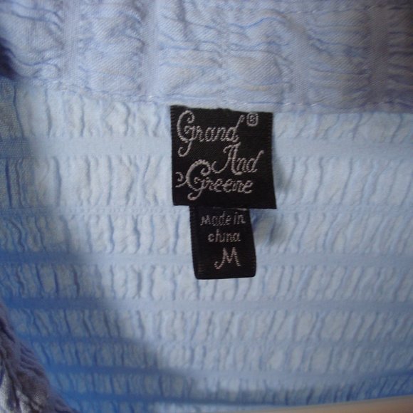 Woman's multi textured stretch shirt M - Picture 5 of 6